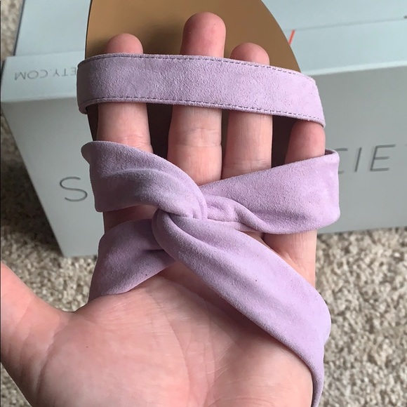 Light purple suede sandals - Picture 5 of 5